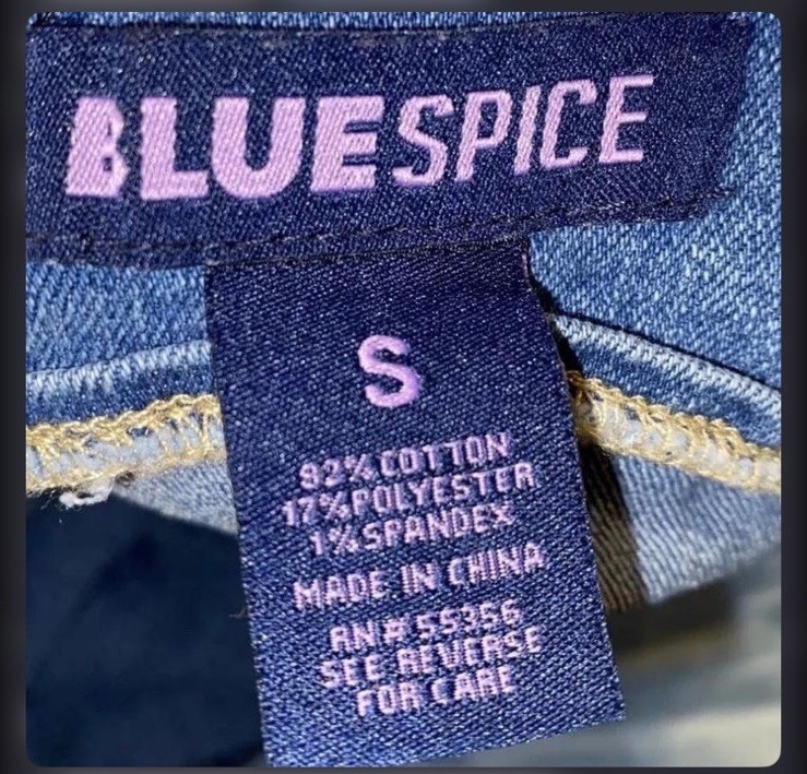 Blue Spice Overall Dress Size Small View 5
