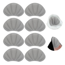 4 Pairs Heel Grips 0.28" Thick Heel Cushion Pads Cushion Liners, Gray