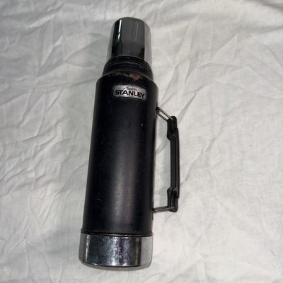 Vintage Stanley Aladdin A-944DH Black Steel Quart Thermos Bottle