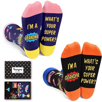 Funny Novelty Socks for Aunt Uncle Grandparent Parent Mother's Father's