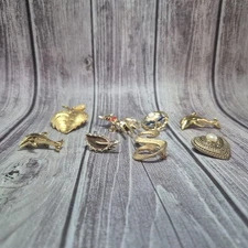 Lot Of 8 Pins Brooches Various Makers