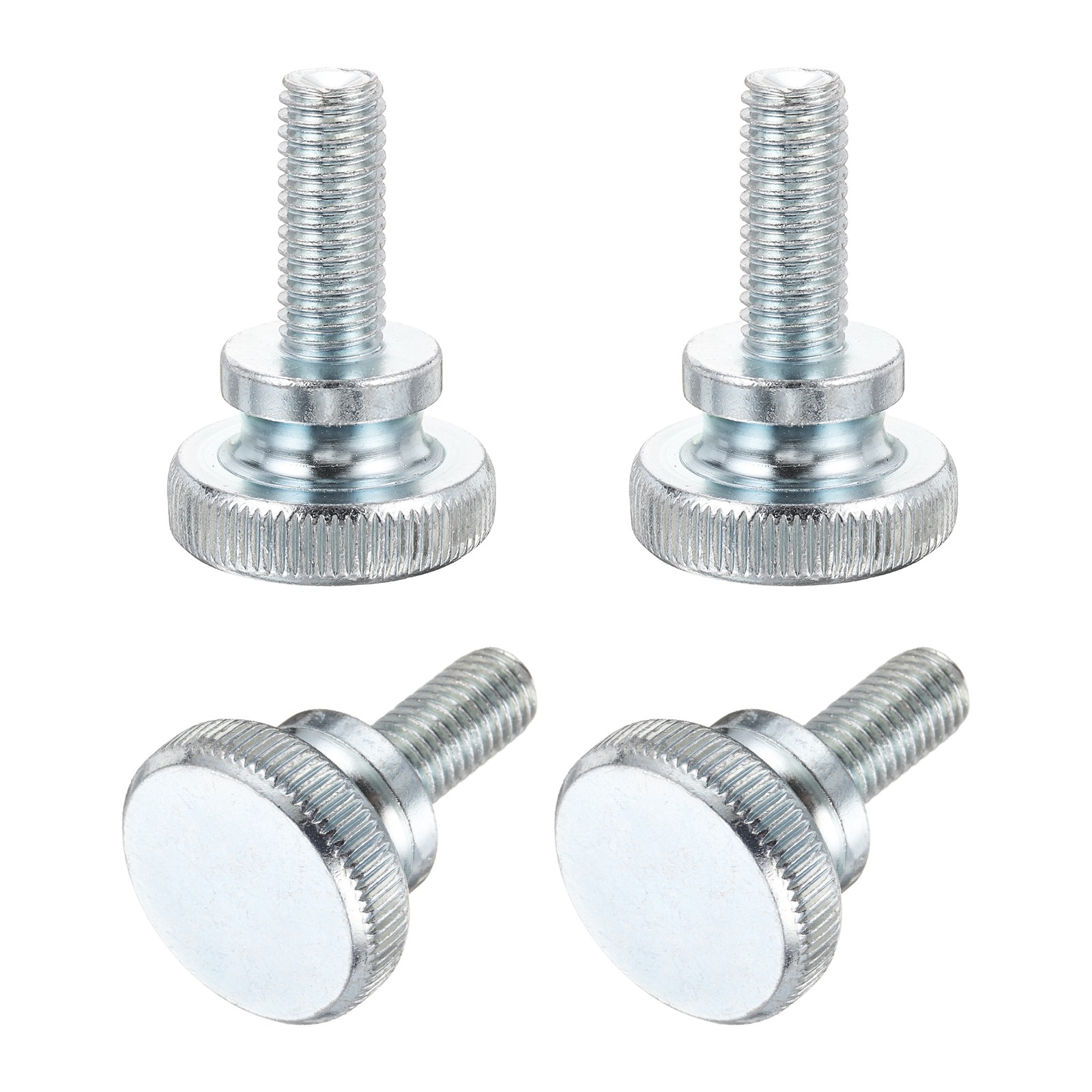 M10 x 25mm 4Pcs Knurled Thumb Screws with Shoulder Grip Knobs for TV Monitor