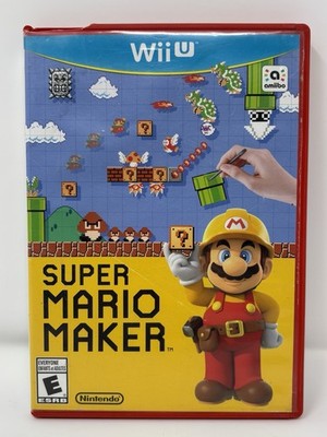 Super Mario Maker Nintendo Wii U Game Disc Case Included No Manual
