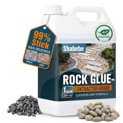 Rock Glue for Landscaping 1 Gallon - Contractor Grade Mulch & Gravel Binder with
