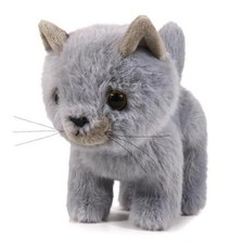 Fluffy Little Cat Stuffed Animal Plush Toy 6 Inches Gray