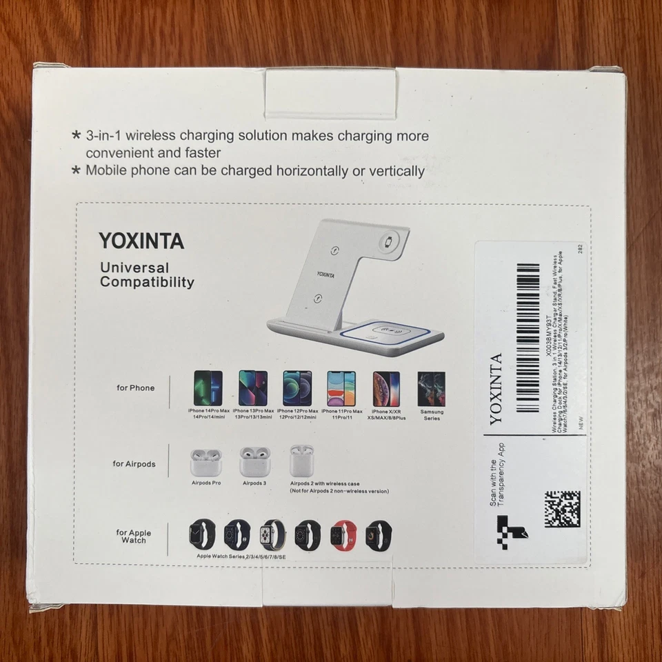 3in1 Wireless Fast Charging Charger Station For Apple Watch Ultra3 iPhone Air 17 - Image 2 of 4