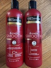 Lot Of 2 TRESemme Keratin Smooth Shampoo 20 fl oz Transforms Unruly Hair NEW