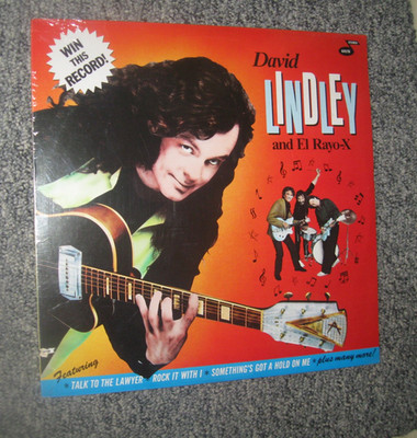 DAVID LINDLEY & El Rayo-X 1982 ''WIN THIS RECORD'' NEW/SEALED ORGNL VINTAGE US LP