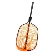 Ozark Trail Rubber Mesh Fish Landing Net. High Visibility Orange Mesh