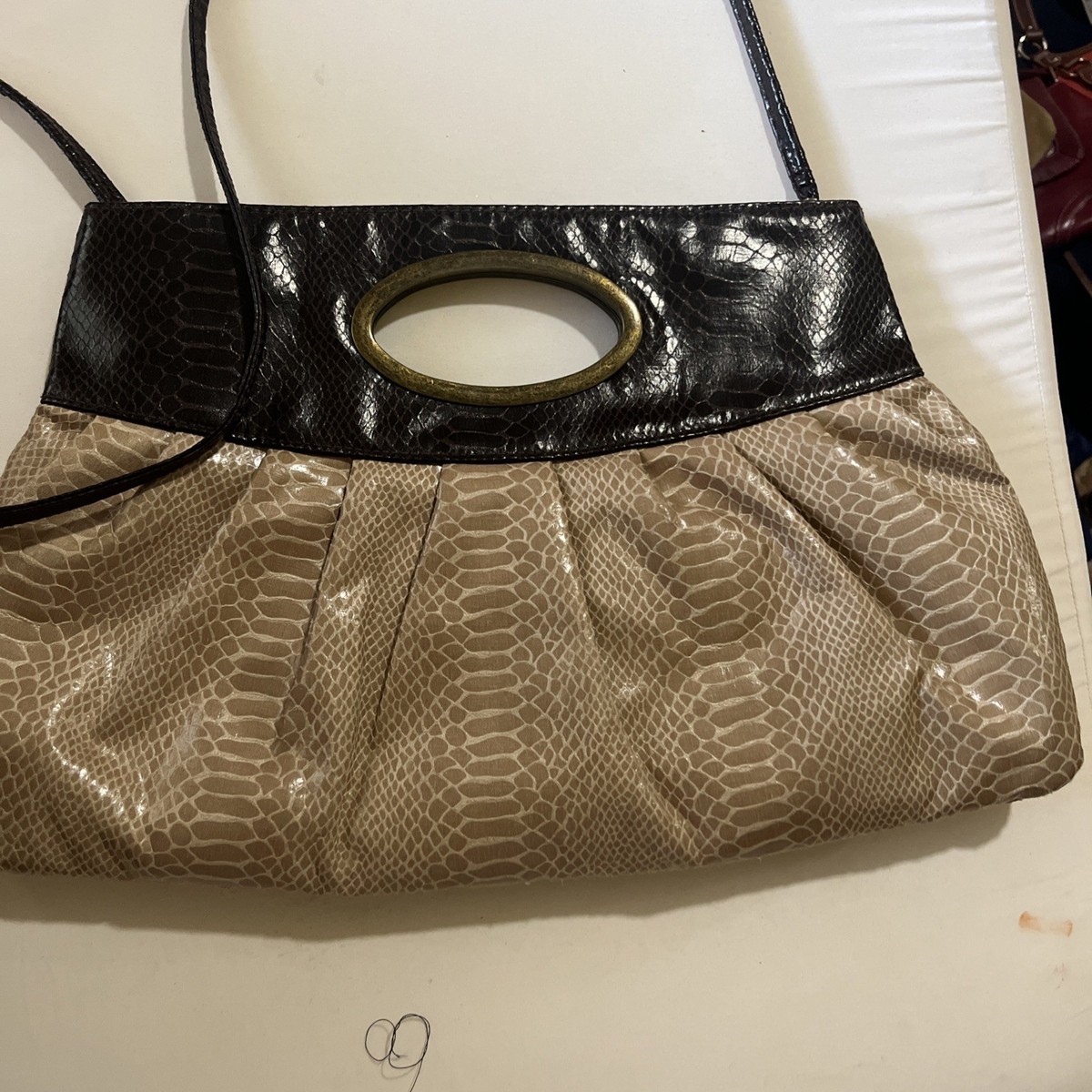vintage J. Renéé textured snakeskin handbag