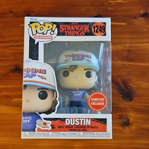 Funko Pop! Vinyl Stranger Things Dustin #1249 GameStop Exclusive Figure