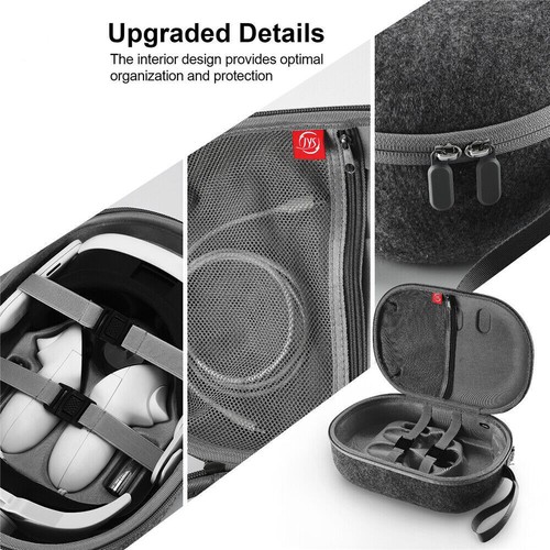 Borsa portaoggetti cuffie VR per Meta Quest 3 custodia portatile accessori - Foto 5 di 18