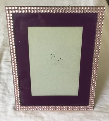 Superbe Cadre photo en verre, vintage, dimensions 22 x 17 - cadre en verre perle - Photo 1/4