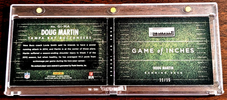 2014 Panini Playbook Down & Dirty Worn Jerseys Folleto #8 Shonn Greene/25 Titans Foto 2 de 3