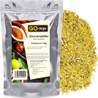 1000g Zitronenpfeffer grob gemahlen 1kg GOmigo