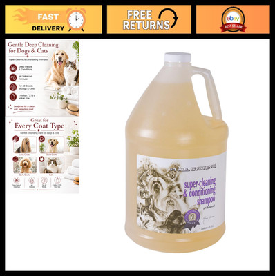 Super Cleaning & Conditioning Pet Shampoo - 1 Gallon for Dogs & Cats, Deep Clean