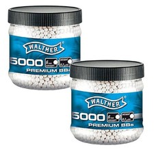 2 x 5.000 Walther Softair 0,20g BBs Kugeln, Kaliber 6 mm f&uuml;r Airsoft