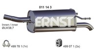 EndschalldäMpfer NachschalldäMpfer Ernst 011143 FüR Opel Corsa X01 F08 F68