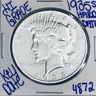 1935 S SILVER PEACE DOLLAR AUTHENTIC HIGH GRADE COIN U.S.MINT RARE KEY DATE 4872
