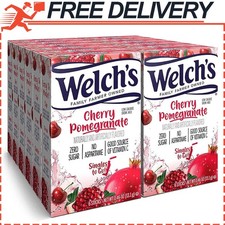 Welch's Singles To Go Water Drink Mix Cherry Pomegranate Powder, Total 72 Sticks