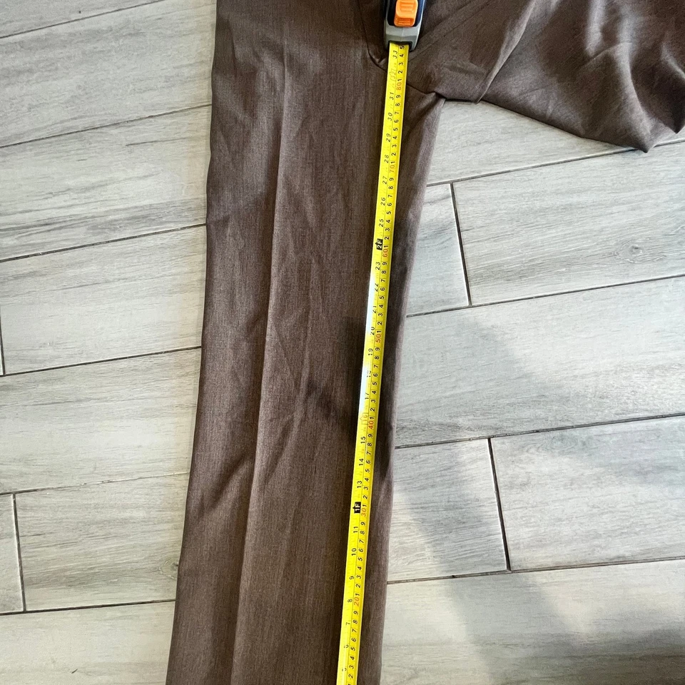 Pantalones de vestir plisados de lana Lauren Ralph Lauren, marrón talla 6 Foto 4 de 4