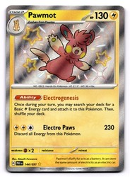 Pawmot 144/091 Shiny Rare Paldean Fates