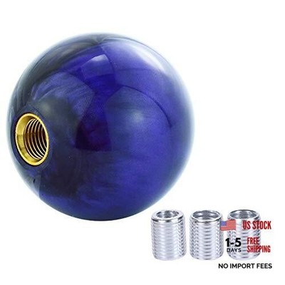 Polished Ball Car Gear Shift Stick Lever Shifter Handle Knob Fit Most Purple