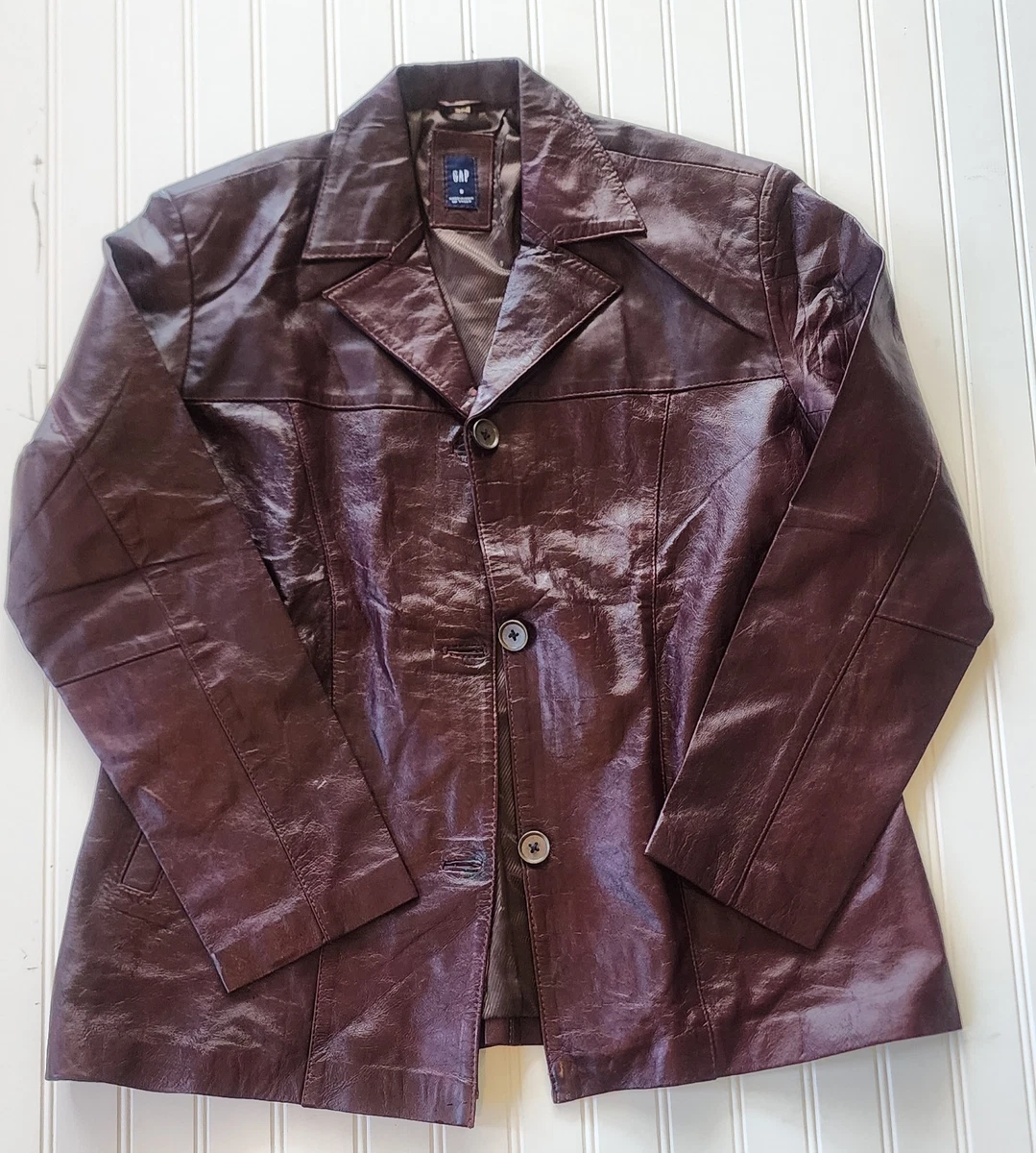 Gap Leather Outer Shell Red Coats, Jackets & Vests for Women for