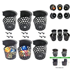 Set of 6 Pool Table Replacement Pockets Heavy Duty Plastic Web Billiard Pockets