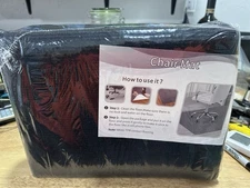 Black Office Chair Mat for Hard Floors PVC Floor Mat Protector (amzplt)