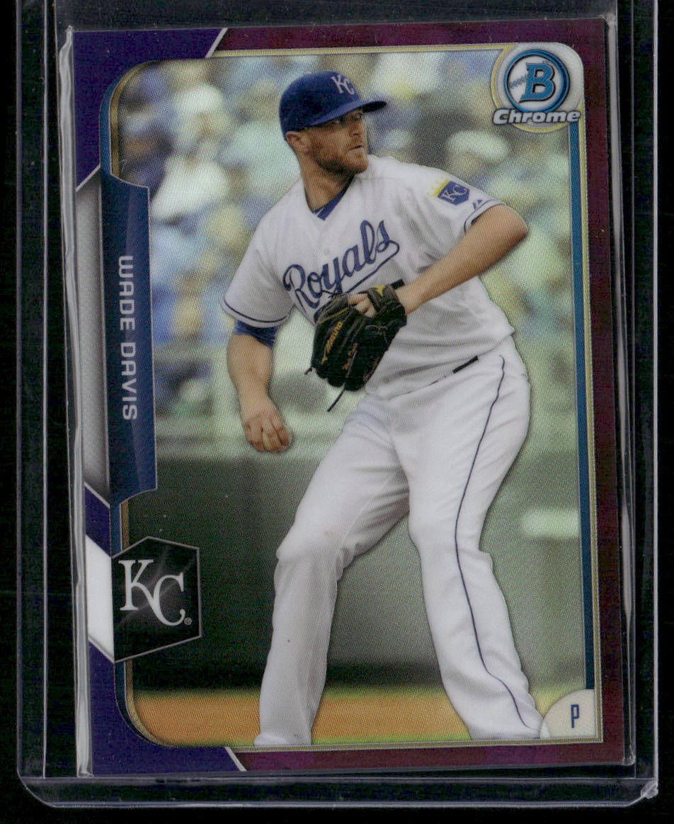 2015 Bowman Chrome #69 Wade Davis Purple Refractors #/250