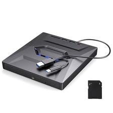 New 5 in1 USB 3.0 External CD DVD Drive Player Burner Writer Device For Laptop