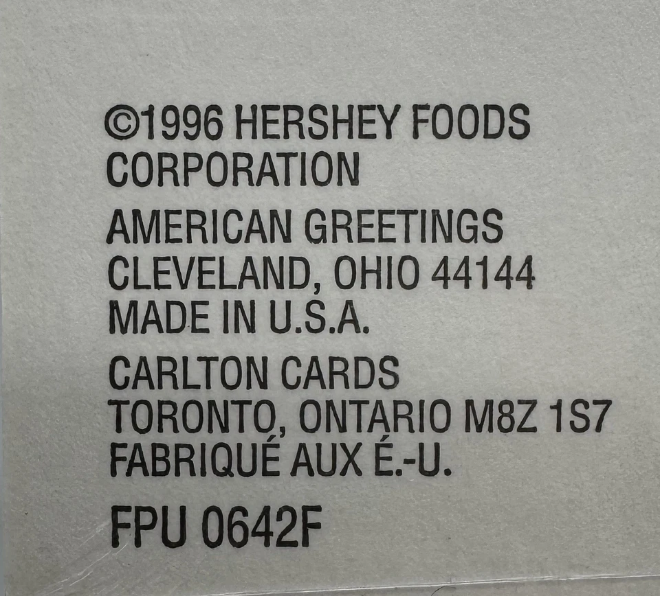 Heshey's Candy KissesReeses Mr. Goodbar Unopen Sticker Package of 2 Sheets AGC - Image 4 of 4