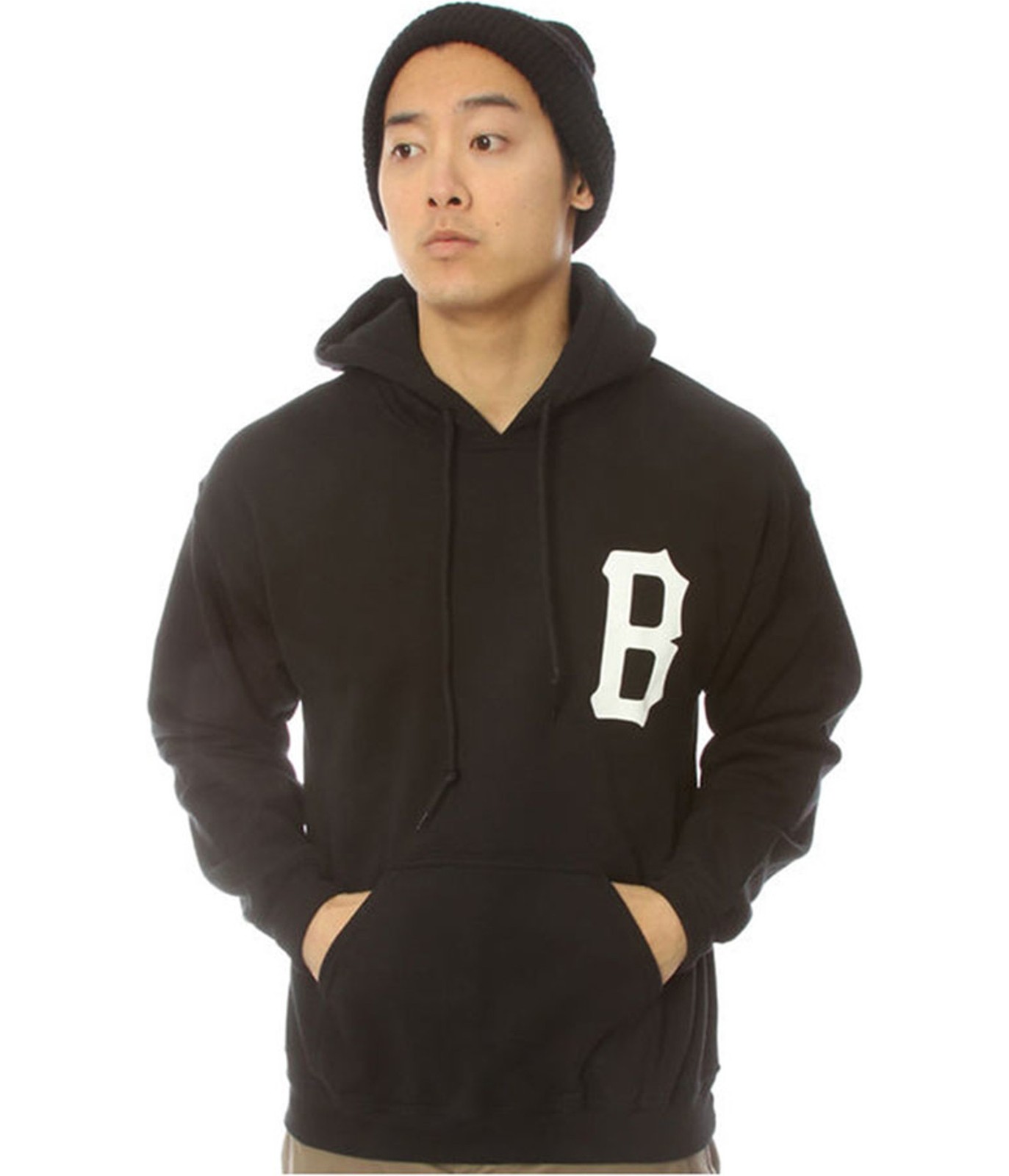 Black Scale Mens The B Logo Pullover Hoodie Sweatshirt 7290₽
