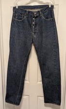 1960's Vintage Levi's 501 Big E Jeans Offset Belt Loop Redline Selvedge