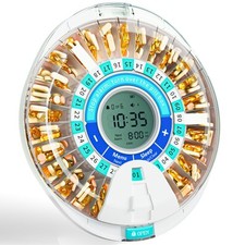 Automatic Pill Dispenser for Elderly, Electronic Monthly Pill Organizer with ...