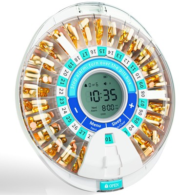 Automatic Pill Dispenser for Elderly, Electronic Monthly Pill Organizer with ...