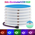 RGB COB LED Strip Lights High Density Flexible 24V Cabinet Side Lighting Decor
