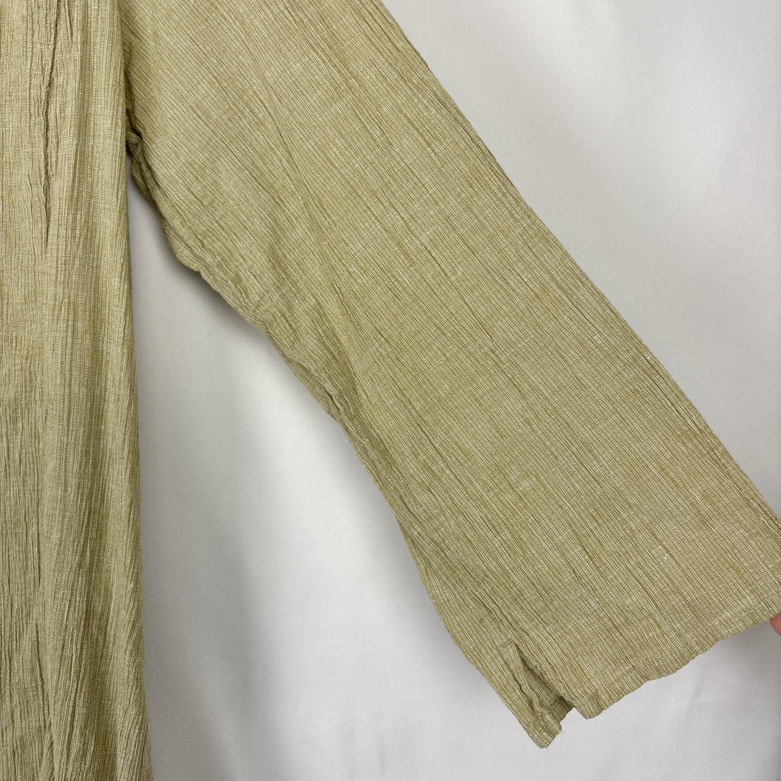 Eileen Fisher Women’s Large Organic Cotton Button Front Sustainable Tunic Top