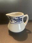 Sterling China Whitefield Floral Creamer 4 oz Blue/White Ceramic Glossy — photo 2