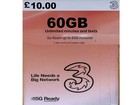 3g uk sim card three uk UK Pay As You Go SIM Card £10. Get extra on auto-renew