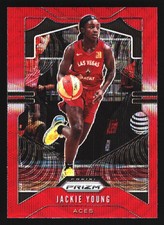 2020 Panini Prizm WNBA #76 Jackie Young Ruby Wave