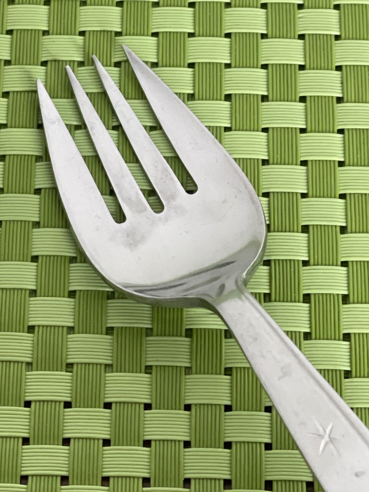 National Stainless STARETTE Set of 2 Forks Asterisks Japan Flatware