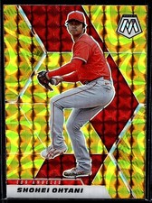 2021 Panini Mosaic - Shohei Ohtani #179 Reactive Yellow Mosaic Prizm