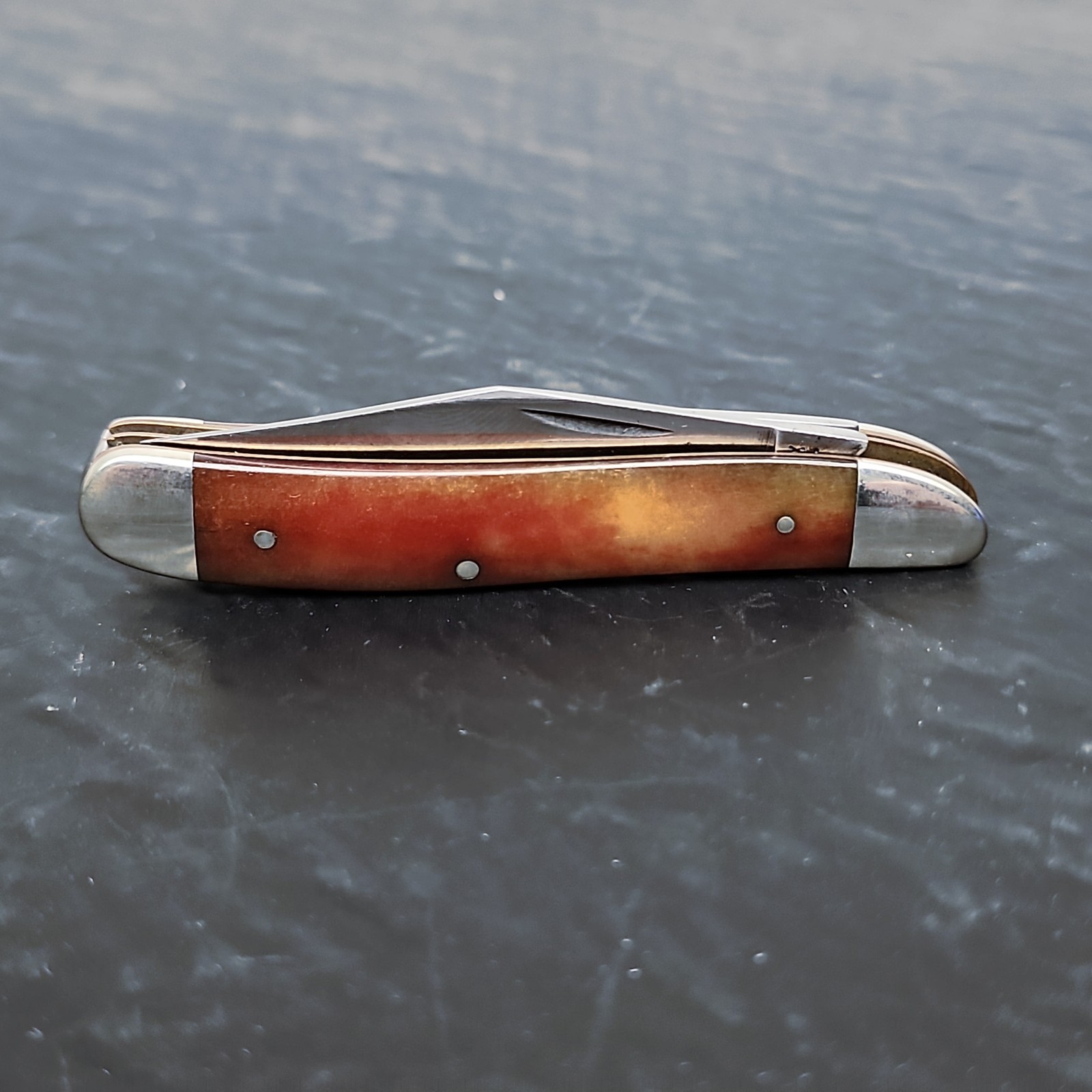 Case XX SR6220 Peanut Pocket Knife Smooth Satin Rose Bone 2-Blade USA Made ✓