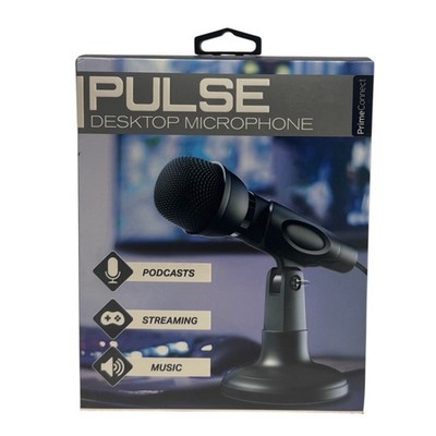 Pulse Desktop Microphone For Podcast Streaming Music 3ft Cable 