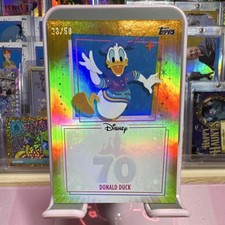 Disney Topps 70th GOLD Numbered Donald Duck Card Auto Opportunity UA-DD 23/50
