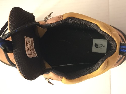 THE NORTH FACE Hiking Boots Women's 8.5 Leather Tan Brown Black - Picture 10 of 12