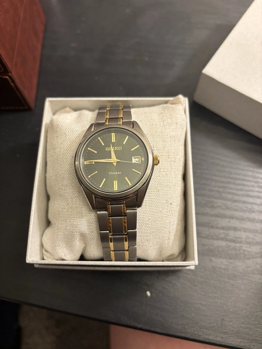 Seiko Titanium Band 100 m (10 ATM) Water Resistance Wristwatches