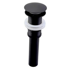 Bathroom Sink Drain Without Overflow - 1 3/4" Drain No Overflow Matte Black